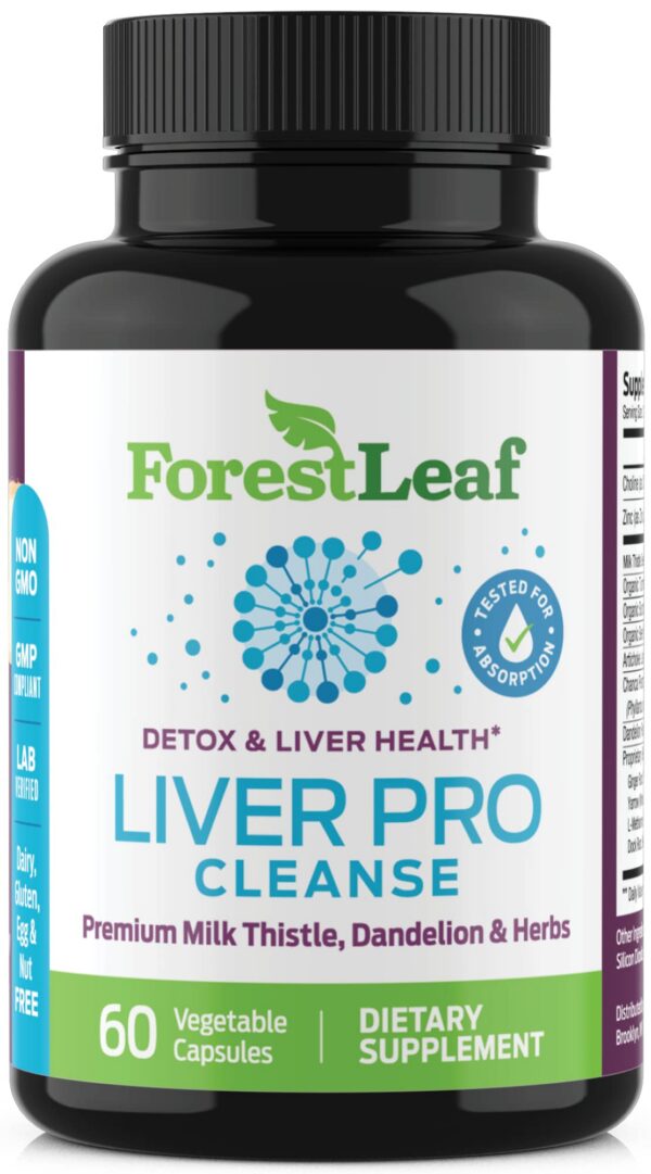 Suplemento Liver Cleanse Detox ForestLeaf caja frontal