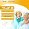 Suplemento Lovita vitamina B6 clorhidrato de piridoxina 80mg
