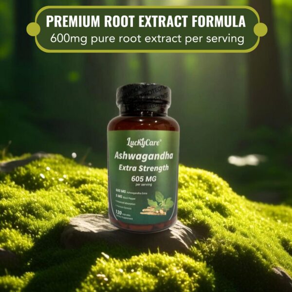 Version 1.0.0 Suplemento Luckycare ashwagandha cápsulas premium