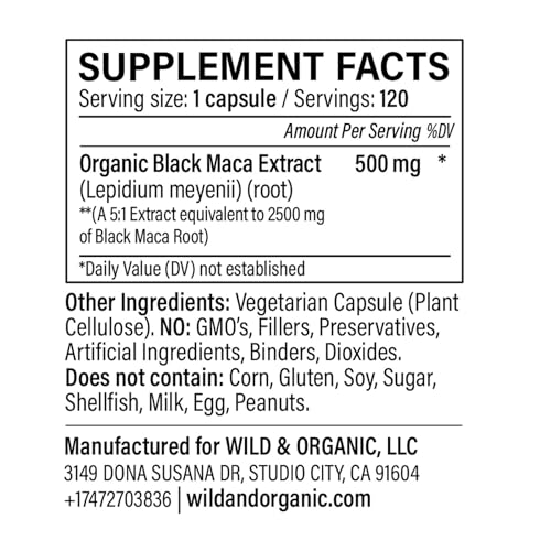 Version 1.0.0 suplemento de maca negra orgánica en cápsulas veganas