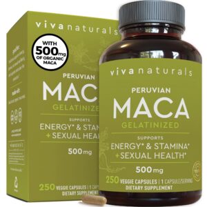 Suplemento cápsulas de maca peruana amarilla para energía sexual