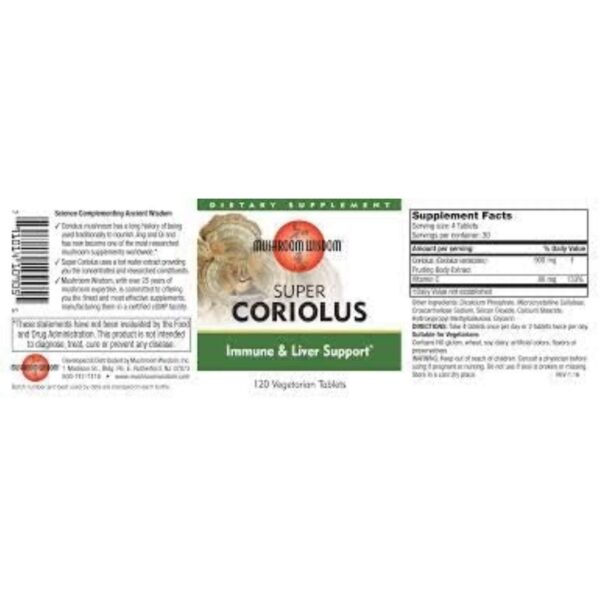 Suplemento Maitake con Coriolus para salud natural
