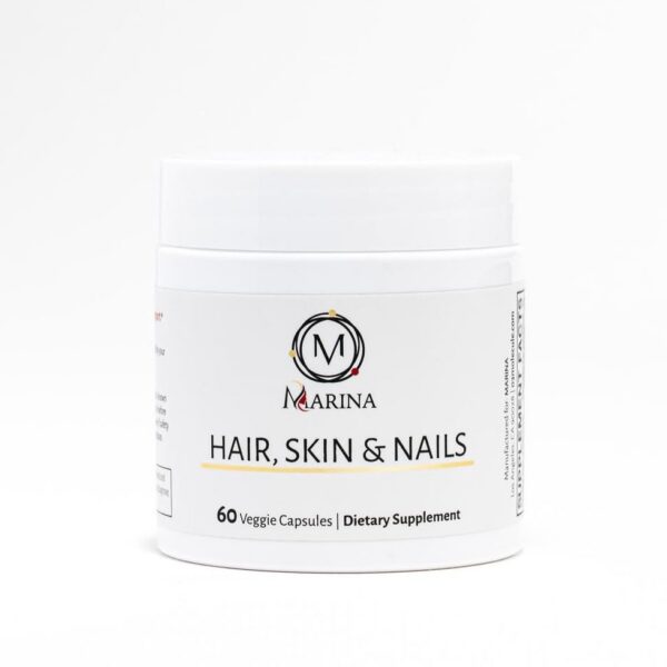 Suplemento Marina cápsulas para cabello, piel y uñas saludable