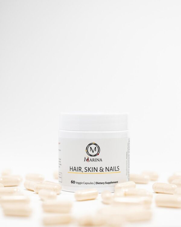 Suplemento Marina ingredientes activos para piel y uñas