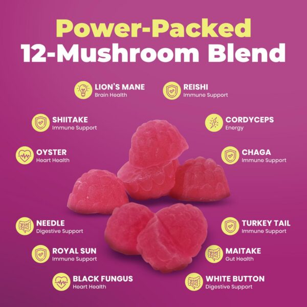 Suplemento masticable melena de león para niños y adultos