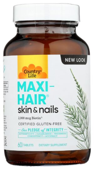 Version 1.0.0 Suplemento Maxi-Hair Country Life 60 tabletas frasco