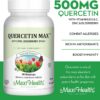 Suplemento Maxi Health con quercetina y saúco en cápsulas