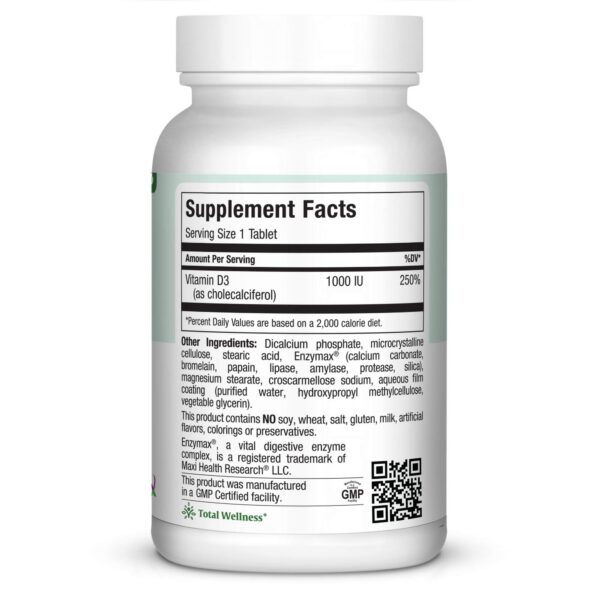 Version 1.0.0 Suplemento Maxi-Health Vitamina D3 para adultos kosher y potente