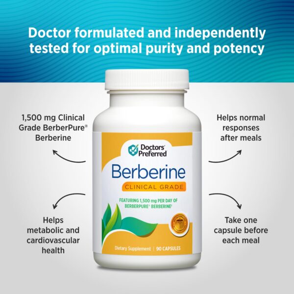 Suplemento médico de berberina para niveles saludables y bienestar