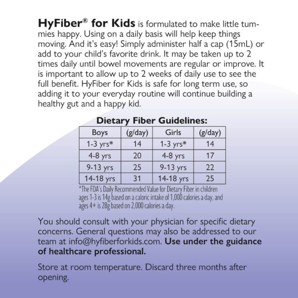 Medtrition HyFiber dosificador fibra líquida niños