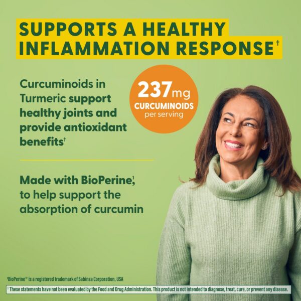 Suplemento MegaFood cúrcuma tabletas mini ingredientes naturales