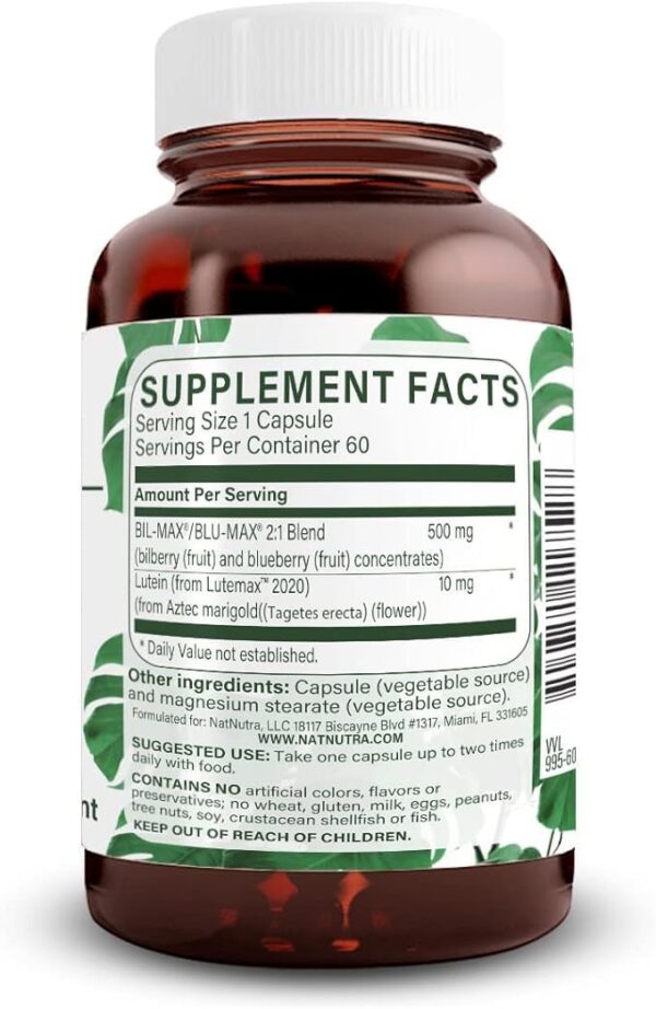 Suplemento para mejorar visión nocturna Natural Nutra