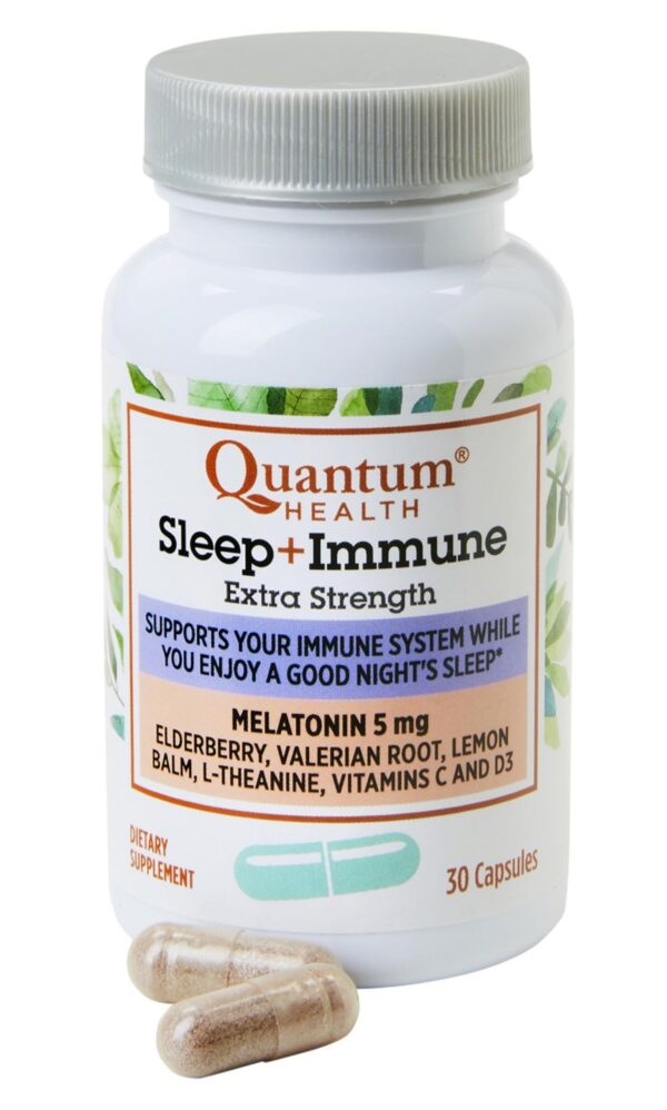 Suplemento melatonina Quantum Health para sueño y sistema inmunológico