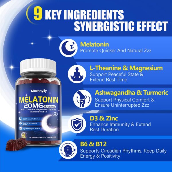 Suplemento melatonina maennyliy para noches tranquilas