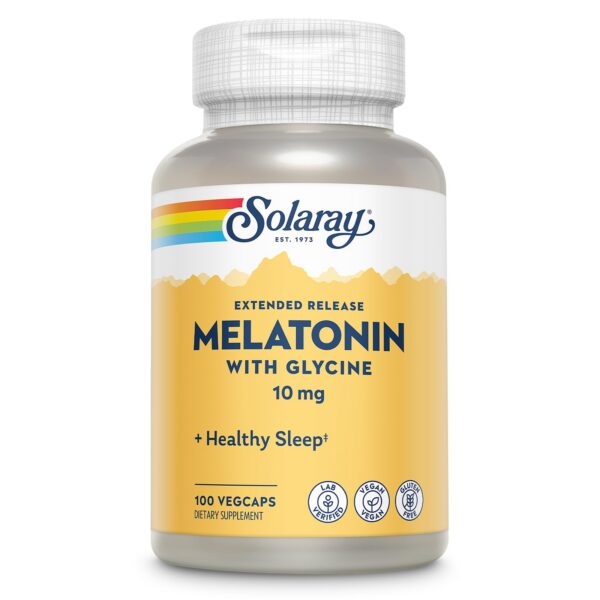 Suplemento melatonina SOLARAY 10 mg con glicina