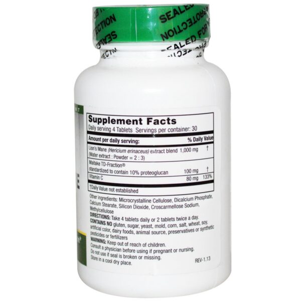 Version 1.0.0 Suplemento de melena de leon Mushroom Wisdom para salud cerebral