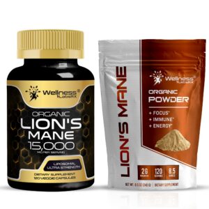 Cápsulas de suplemento de Melena de León WELLNESS LABSRX