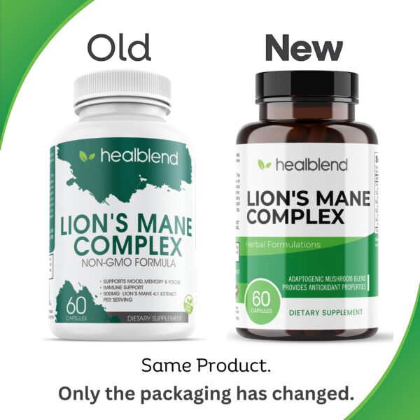 Suplemento natural de melena de león para soporte inmunológico