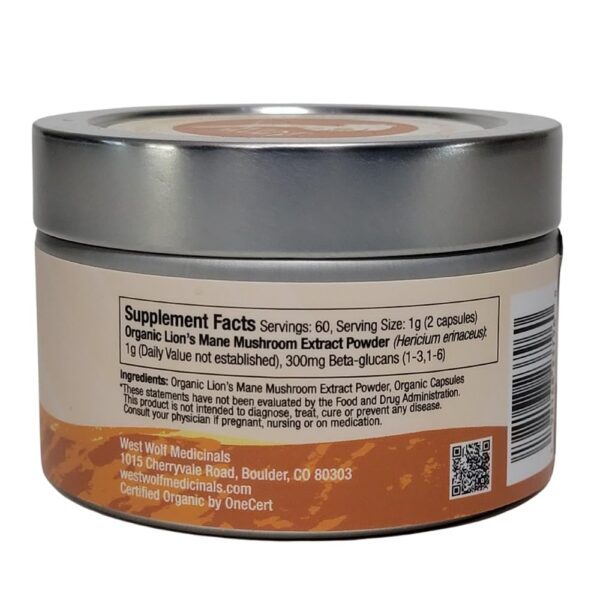 Version 1.0.0 Suplemento para memoria y concentración melena de león 120 cápsulas