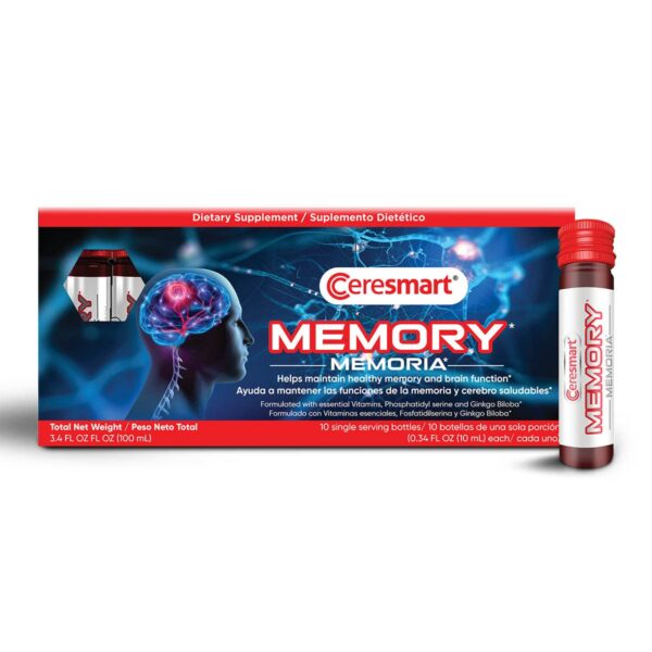 Suplemento memoria PHARMADEL Ceresmart shot para cerebro