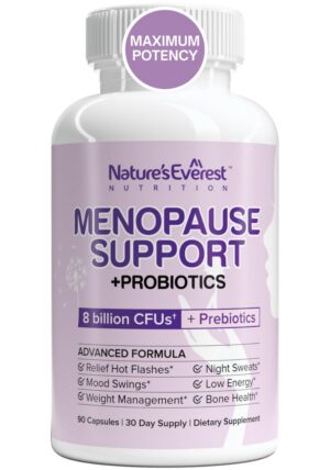 Suplemento menopausia mujeres 90 cápsulas alivio hormonal Nature's Everest