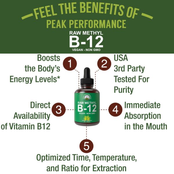 Suplemento metil B12 líquida etiqueta frontal