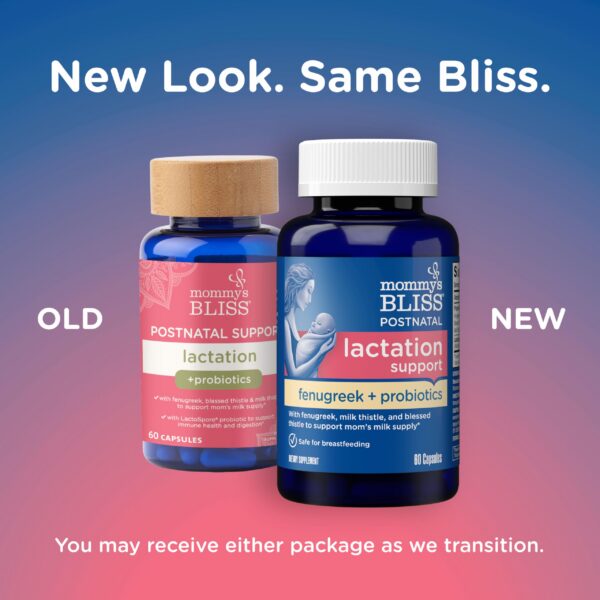 Suplemento Mommy's Bliss con fenogreco y probióticos para mamás