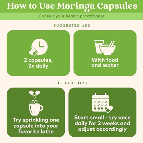 Suplemento de moringa para apoyo digestivo y vitalidad