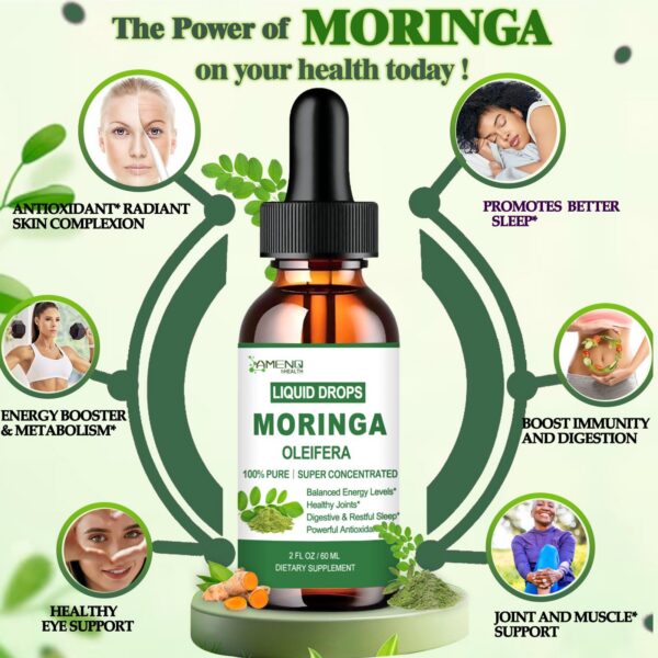 Version 1.0.0 Suplemento de moringa puro con ingredientes naturales beneficiosos