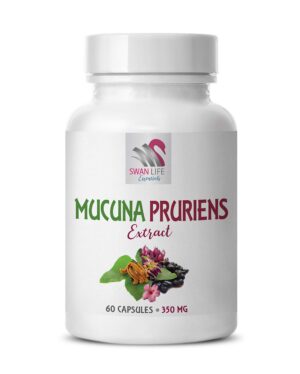 Suplemento Mucuna Pruriens cápsulas orgánicas para energía y ánimo