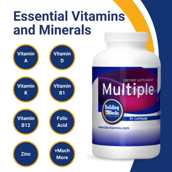 Version 1.0.0 Suplemento multivitamínico Building Blocks para cirugía bariátrica frente