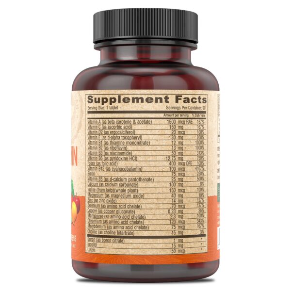 Suplemento multivitamínico DEVA envase lateral