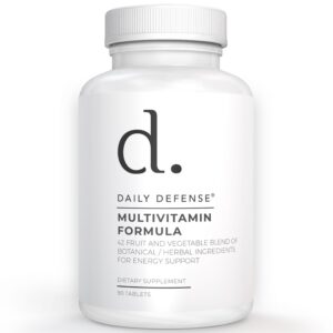 Version 1.0.0 Suplemento multivitamínico de frutas y verduras Daily Defense botella