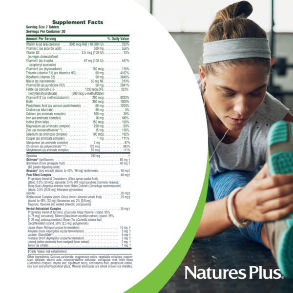 Suplemento multivitamínico sin gluten para mujeres Source of Life Women