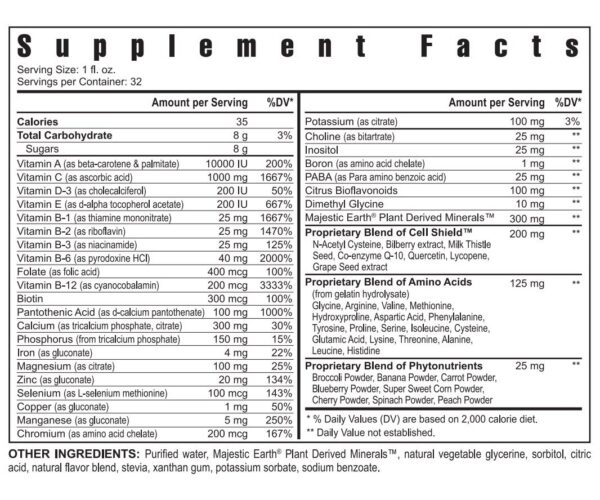 Version 1.0.0 Suplemento multivitamínico Youngevity en líquido