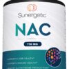 Suplemento NAC 750 mg cápsulas para salud hepática