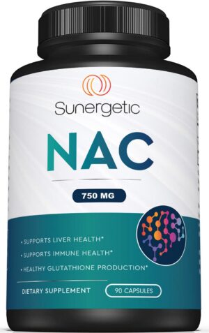 Suplemento NAC 750 mg cápsulas para salud hepática
