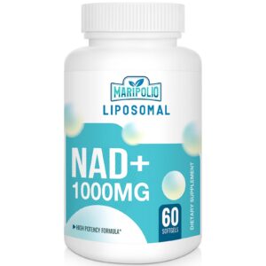 Suplemento NAD+ liposomal 1000mg Maripolio 60 cápsulas blandas
