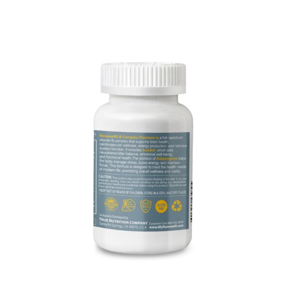 Suplemento Nanowell complejo B con adaptógenos bienestar