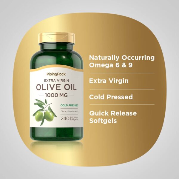 Suplemento natural aceite de oliva extra virgen Piping Rock