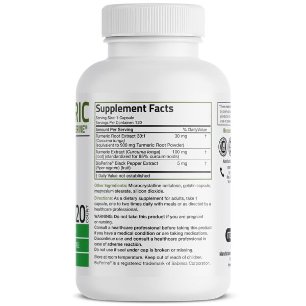 Suplemento natural antioxidante de cúrcuma Bronson