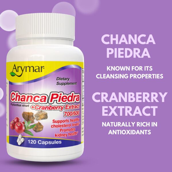suplemento natural para bienestar con chanca piedra Arymar