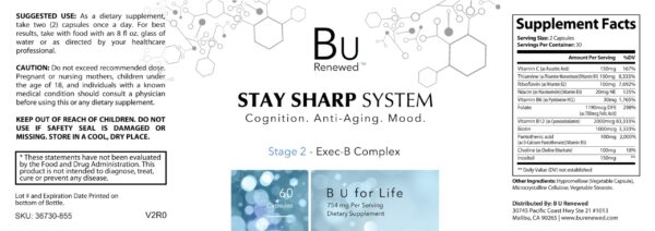 Suplemento natural Bu Renewed con mezcla herbal y extracto de uva