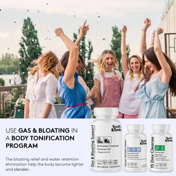 Suplemento natural carbón activado para estómago y gases