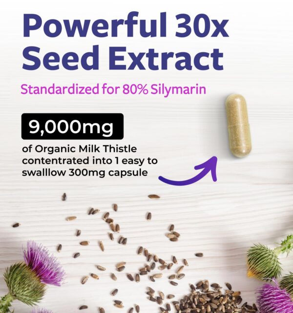 Suplemento natural cardo mariano con alta concentración silimarina