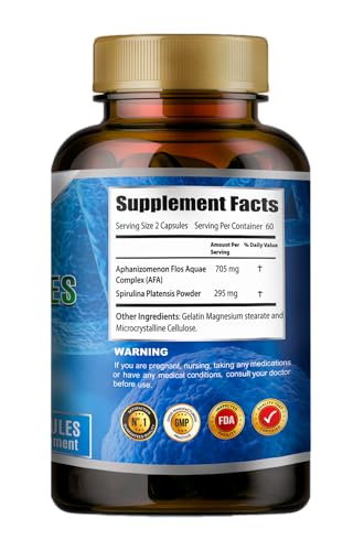 Suplemento natural células madre AFA sin gluten USA