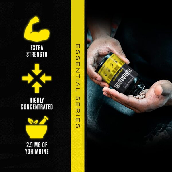 Suplemento natural de corteza de Yohimbe Jacked Factory 270 cápsulas