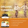 Suplemento natural de cúrcuma 1400mg con pimienta negra orgánica