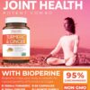 Suplemento natural cúrcuma y jengibre para apoyo articular
