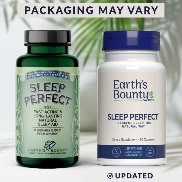 Suplemento natural Earth's Bounty para dormir bien 60 cápsulas